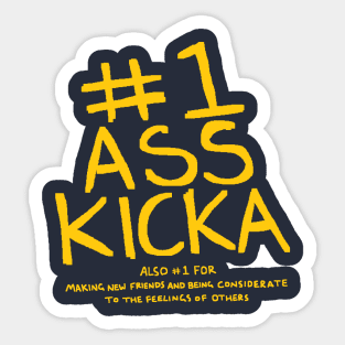 #1 Ass Kicka Sticker